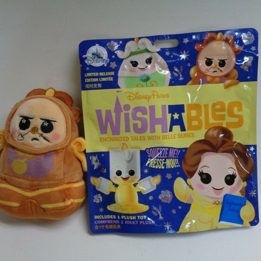 Disney Cogsworth Wishable from the movie Beauty & the Beast, height 5 inches
